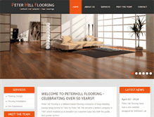 Tablet Screenshot of peterhillflooring.co.uk